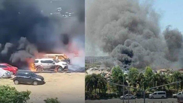 19 mobil terbakar di Filipina akibat cuaca panas.