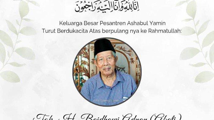 Abati Bakongan, Aceh Selatan meninggal dunia,Kamis (1/5/2025) sekira pukul 05.45 WIB.