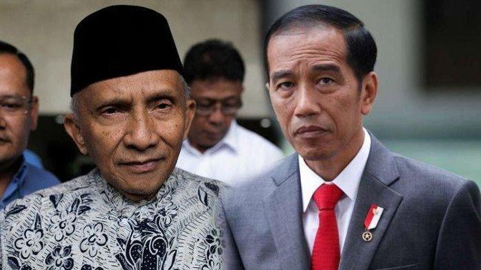 Mantan Ketua MPR RI yang kini menjabat sebagai Ketua Majelis Syuro Partai Ummat, Amien Rais kembali membuat pernyataan kontroversial terkait Presiden ke-7, Joko Widodo (Jokowi).