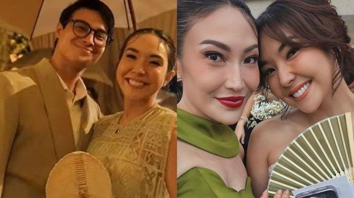 Ayu Dewi, Gisella Anastasia dan Cinta Brian di pernikahan Luna Maya.