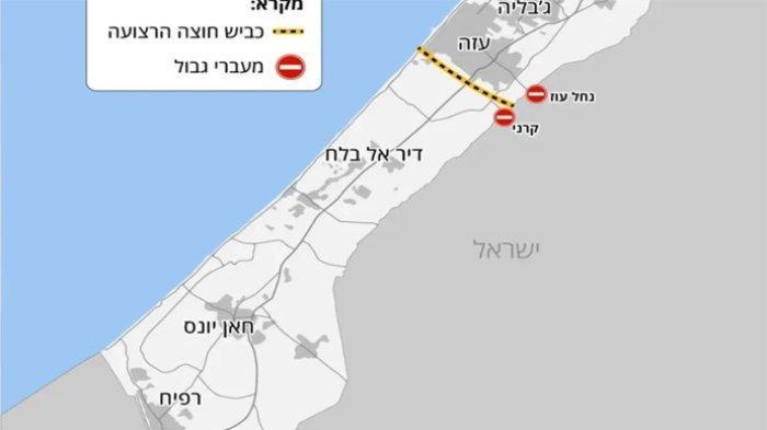 BELAH GAZA JADI DUA - Israel dilaporkan sudah membangun pembatas dan tembok di lokasi yang berjuluk Persimpangan Gaza untuk membelah Gaza menjadi dua, Utara dan Selatan. Satu di antara tujuan langkah ini diklaim untuk memimalisir pergerakan Hamas dan sebaran senjata.
