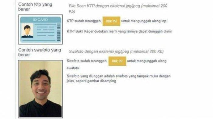 Contoh swafoto CPNS 2021 yang benar. (Sumber: Tribunnews)