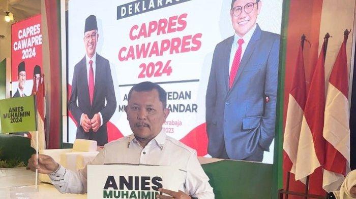 Ketua DPW PKB Aceh H. Irmawan, S. Sos, MM menghadiri deklarasi pasangan Presiden dan Wakil Presiden, Anies Baswedan-Muhaimin Iskandar, yang digelar Sabtu (2/9/2023) di Surabaya, Jawa Timur.