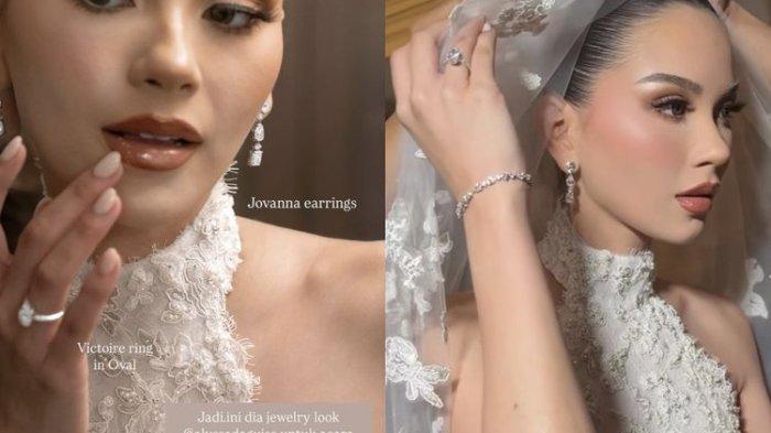 Detail koleksi perhiasan yang dikenakan Alyssa Daguise di malam resepsi intimnya dengan Al Ghazali.