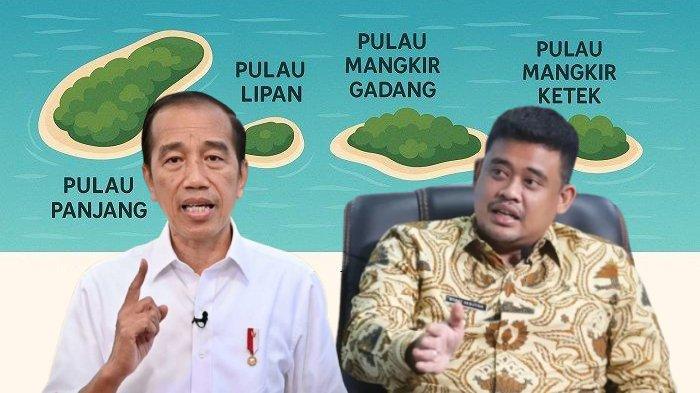 JOKOWI DAN BOBBY - Direktur Indonesia Political Review (IPR), Iwan Setiawan menilai, keputusan Mendagri terkait 4 pulau tersebut sarat dugaan akan politik terselubung. Nama Presiden RI ke-7 Joko Widodo (Jokowi) dan menantunya, Gubernur Sumatera Utara Bobby Nasution, ikut disorot dalam polemik ini.
