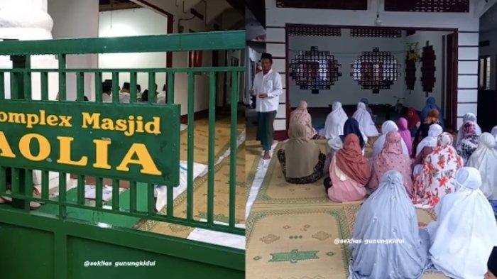 Jemaah Masjid Aolia di Gunung Kidul sudah melaksanakan salat idul fitri pada Jumat (5/4/2024)