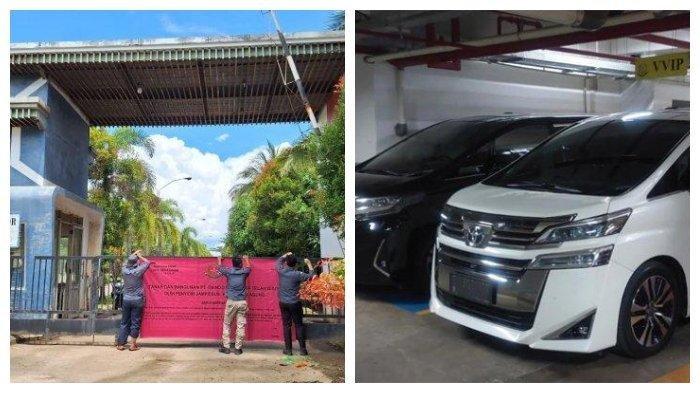 (Kiri): Jampidsus Kejagung melakukan penyegelan terhadap smelter terkait kasus korupsi di PT Timah di Pangkalpinang, Bangka Belitung. (Kanan): Kejagung menyita dua mobil milik suami Sandra Dewi, Harvey Moeis yaitu Toyota Vellfire dan Lexus.