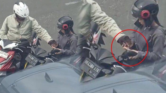 OKNUM POLISI PUNGLI - Oknum anggota Polantas Polrestabes Medan, Aiptu RH, yang diduga melakukan pungutan liar (pungli) terhadap seorang perempuan pengendara motor di Jalan Palang Merah, Kecamatan Medan Kota, Sumatera Utara, pada Rabu (25/6/2025).