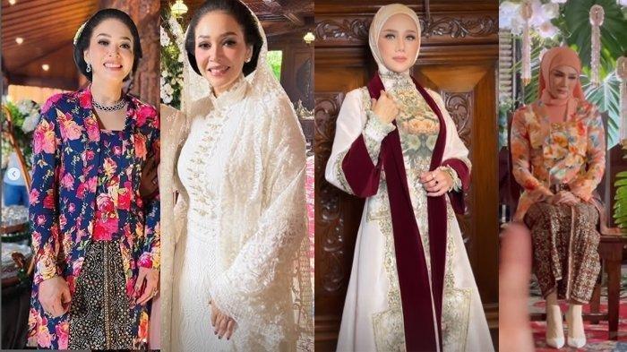 KEHADIRAN JADI SOROTAN - Maia Estianty dan Mulan Jameela. Kehadiran Maia Estianty dan Mulan Jameela di acara siraman Al Ghazali jadi sorotan