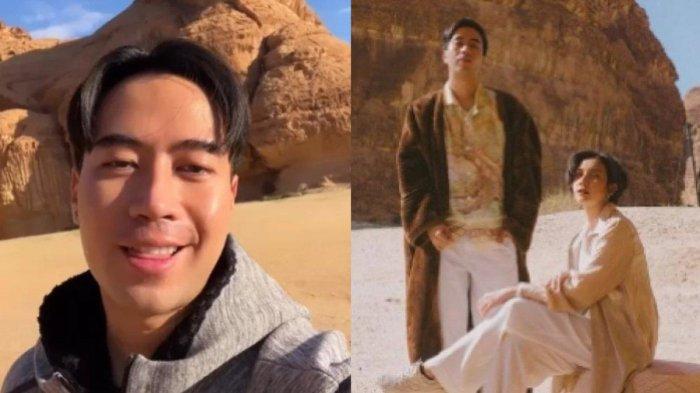 Momen Vidi Aldiano berkunjung ke Kota Terkutuk Al Ula (Instagram @vidialdiano)