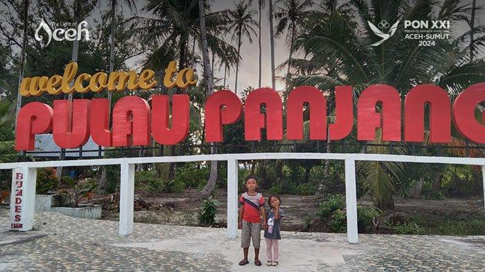 Landmark destinasi wisata Pulau Panjang, Kecamatan Pulau Banyak, Kabupaten Aceh Singkil.