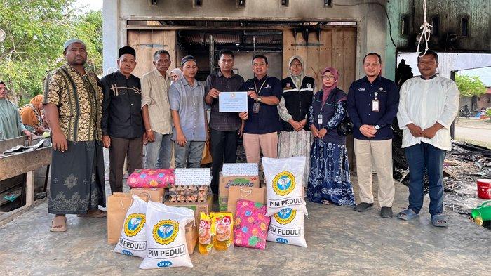 PT PIM Salurkan Bantuan Tanggap Bencana Kebakaran di Dewantara