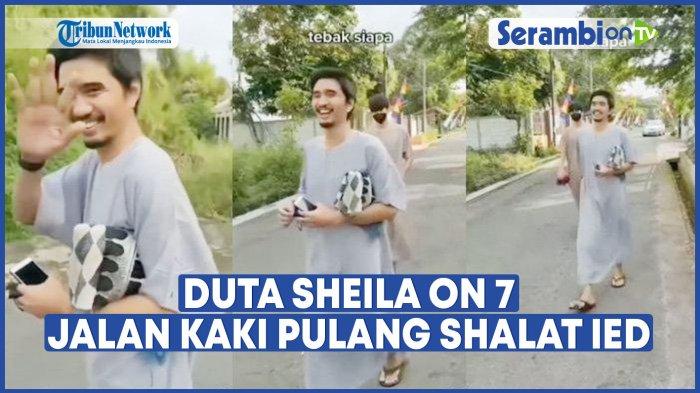 Potret Duta Sheila On 7 yang Sederhana, Jalan Kaki dan Ramah ke Warga saat Salat Idul Fitri
