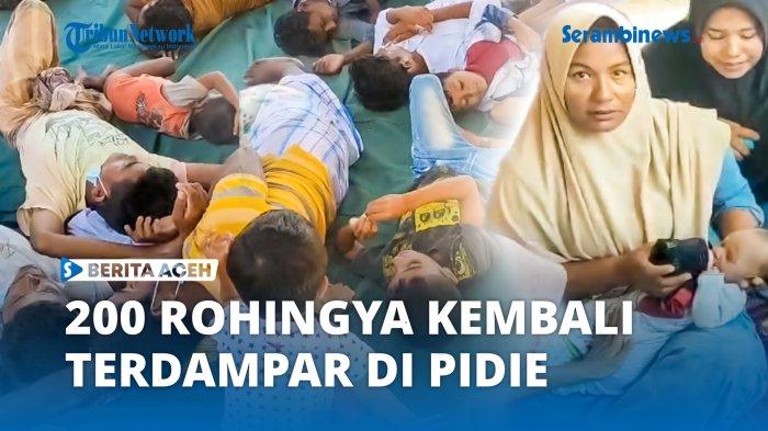 Imigran Rohingya asal Negara Myanmar kembali terdampar di tepi pantai Pasi Berandeh, Gampong Kulee, Kecamatan Batee, Kabupaten Pidie, Aceh, Minggu (19/11/2023) sekira pukul 04.00 WIB, dini hari.