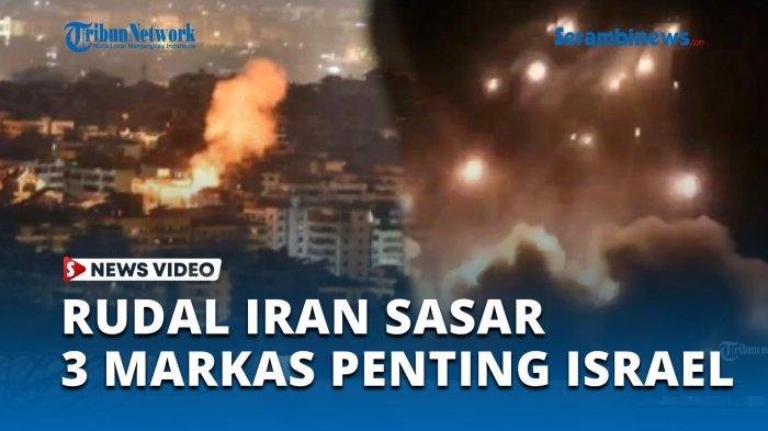 Rudal Iran Sasar 3 Markas Penting Israel, Pusat Rencana Pembunuhan Petinggi Lawan