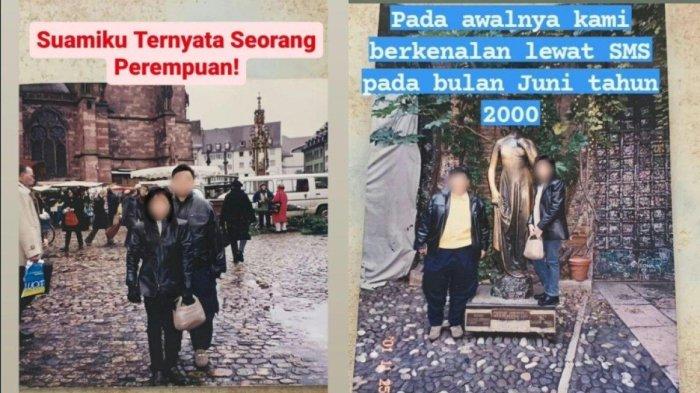Seorang wanita curhat ditipu, suaminya ternyata seorang wanita (TikTok)