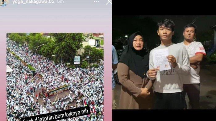 Yoga Pratama minta maaf setelah membuat unggahan nyinyir tentang massa bela Palestina (Instagram/Facebook)