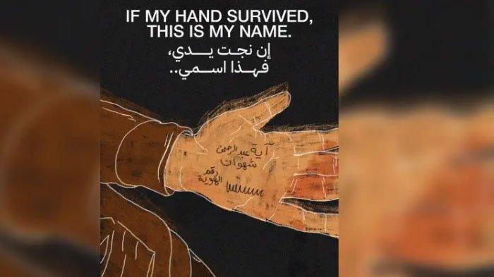 Anak-anak Gaza menuliskan nama dan tanda pengenal di tangan mereka agar dapat diidentifikasi jika dibom.