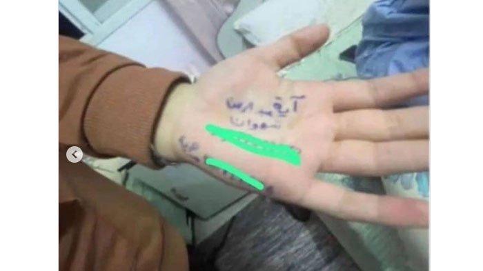 Anak-anak Gaza menuliskan nama dan tanda pengenal di tangan mereka agar dapat diidentifikasi jika dibom.