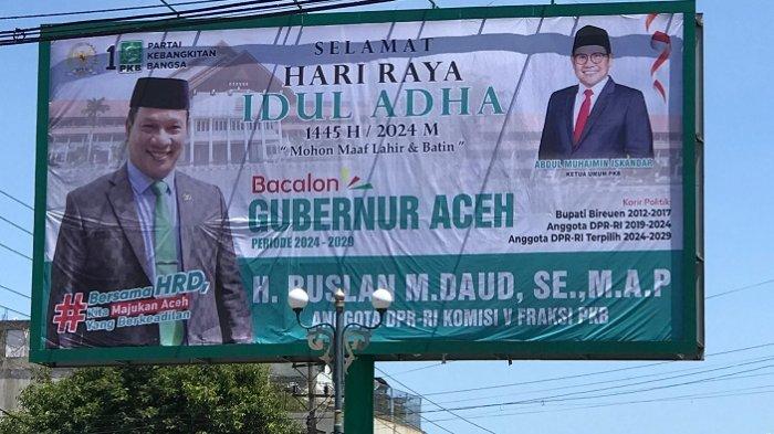 Menjelang Pemilihan kepala daerah (Pilkada) Serentak 2024, kini mulai muncul baliho H Ruslan M Daud (HRD) sebagai bakal calon (Bacalon) Gubernur Aceh di sejumlah daerah di Aceh