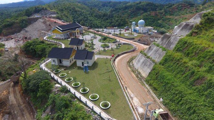 Progres PSN Bendungan Rukoh di Gampong Alue, Kecamatan Titeu, Pidie, Selasa (15/10/2024).
