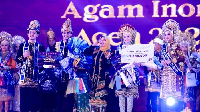 Faiz-Syarifah Dinobatkan Sebagai Agam Inong Aceh 2024