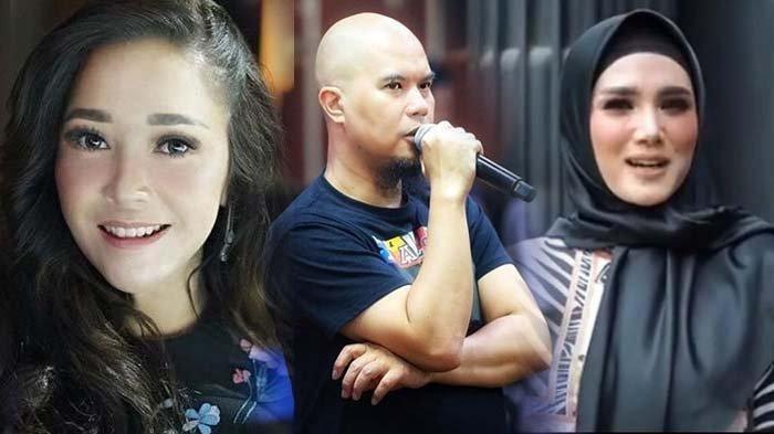 Maia Estianty (kiri) dan Ahmad Dhani (tengah) bakal bertemu di Indonesian Idol. Mulan Jameela (kanan) beri respon begini.