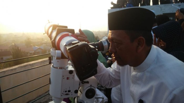 Ilustrasi Rukyatul Hilal.
