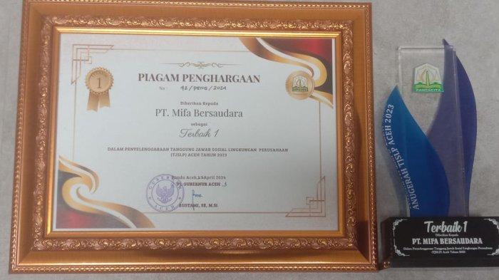 Dua Anak Perusahaan MDB Group Kembali Terima Penghargaan CSR Terbaik dari Pemerintah Aceh