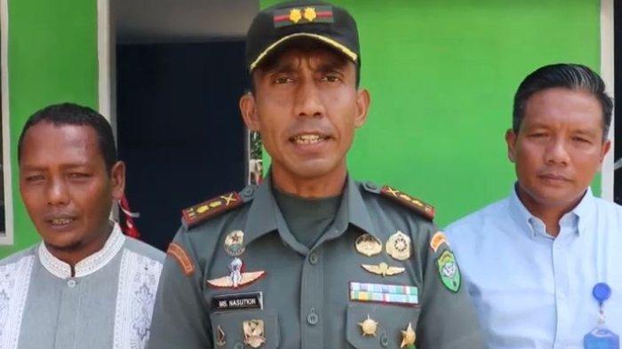 Dandim 0105/Abar Letkol Inf Muhammad Syafii Nasution (tengah)