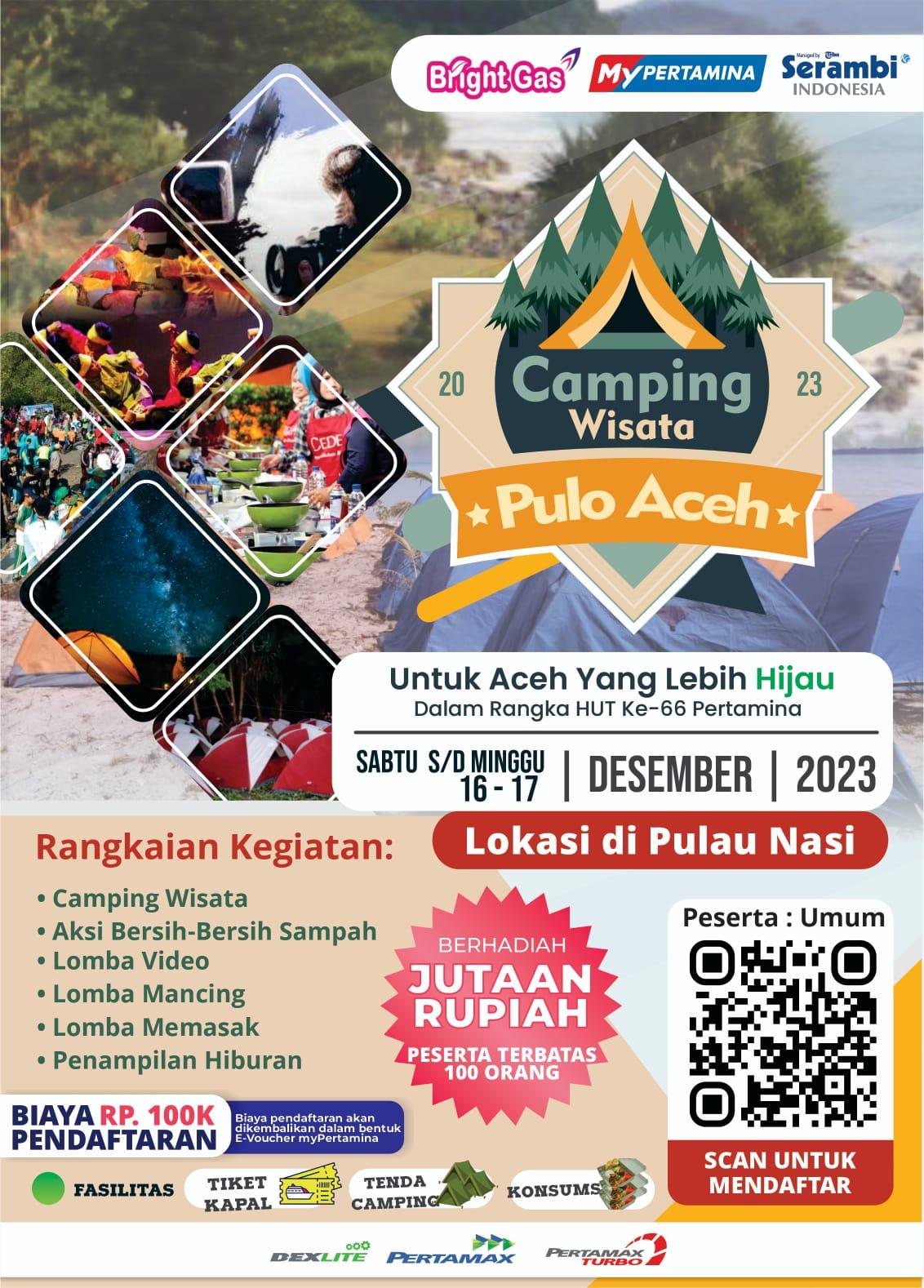 Flyer Camping Wisata Pulo Aceh