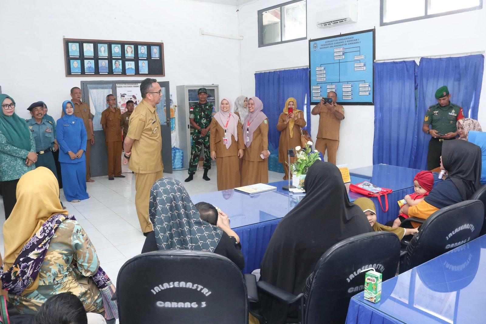 Pj Wali Kota Sabang pantau pelaksanaan Intervensi serentak pencegahan stunting