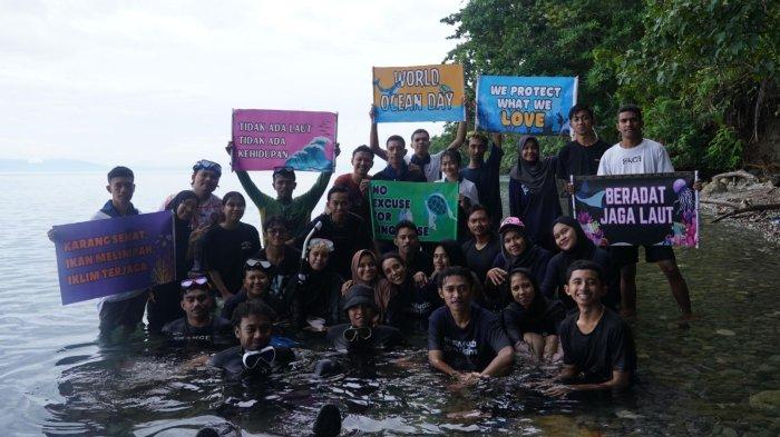 Kelompok yang terlibat dalam transplantasi karang dan ambur benih. Sumber : mahasiswa MSIB batch 6