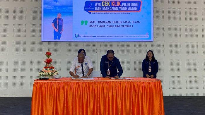 Nota Kesepahaman antara Universitas Pattimura dengan Balai Pengawas Obat dan Makanan (POM) di Ambon.