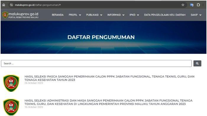 Cek Nama Kamu! Ini DAFTAR Peserta yang Lulus Masa Sanggah PPPK di Pemerintah Provinsi Maluku
