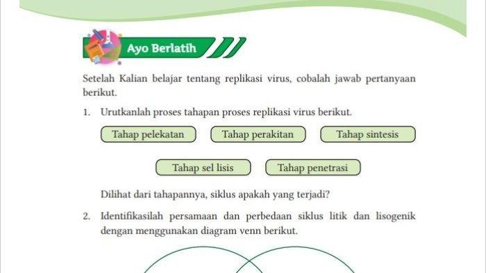 Inilah kunci jawaban Ilmu Pengetahuan Alam (IPA) kelas 10 Sekolah Menengah Atas (SMA) halaman 39.
