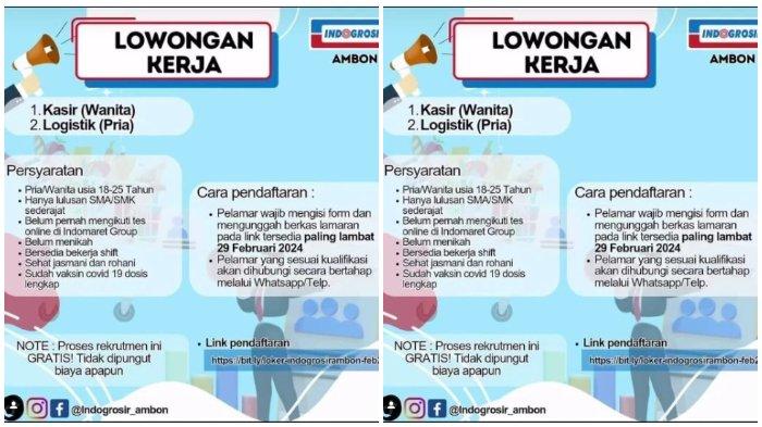 Lowongan Kerja Loker Indogrosir Ambon