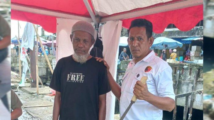 Pedagang Pasar Mardika, La Ima (48) terancam hukuman satu tahun penjara gegara ancam Satpol-PP pakai parang.