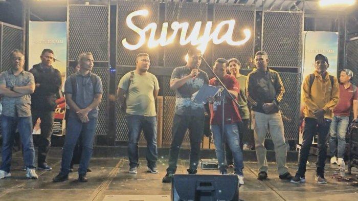 Pembacaan hasil juara Lomba Gerak Jalan Indah (LGJI) Amboina berlangsung di Pattimura Park, Kota Ambon, Minggu (15/9/2024).