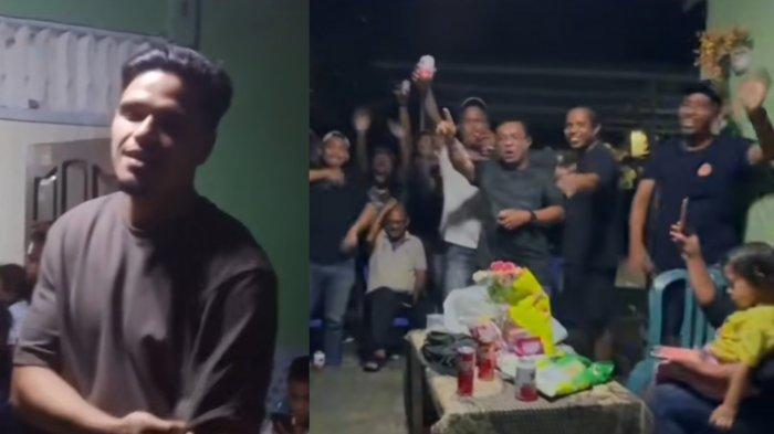Pemain timnas Indonesia Ragnar Oratmangoen disambut meriah saat ia diketahui pulang ke kampung halamannya di Maluku.