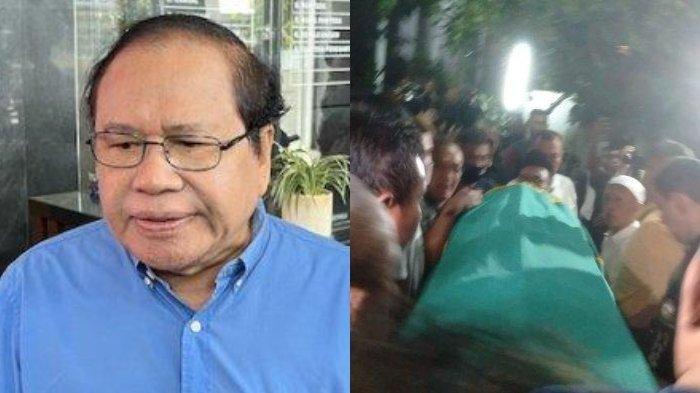Rizal Ramli di Pengadilan Negeri Jakarta Pusat, Selasa (26/7/2022) (kiri) dan jenazah Rizal Ramli tiba di rumah duka, Rabu (3/1/2024) (kanan).
