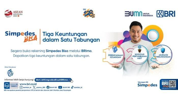Tabungan Simpedes bisa, tiga keuntungan dalam satu tabungan.