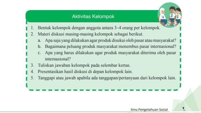 Soal buku IPS Kelas 9 halaman 171 K13 - Kunci jawaban IPS Kelas 9 halaman 171, Aktivitas Kelompok: Apa saja yang dilakukan agar produk disukai oleh pasar atau masyarakat, Bab III.