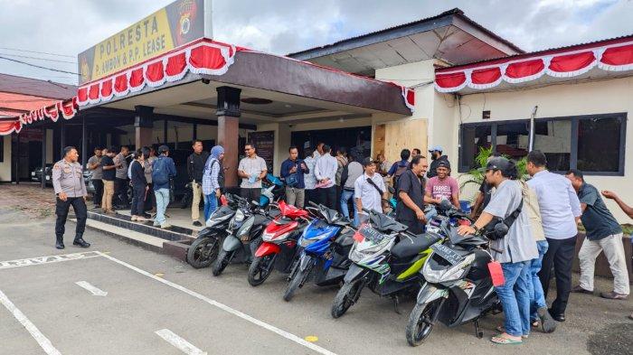Total 16 unit kendaraan roda dua berhasil diamankan dari tangan tersangka curanmor SH (23) dan ML (31).