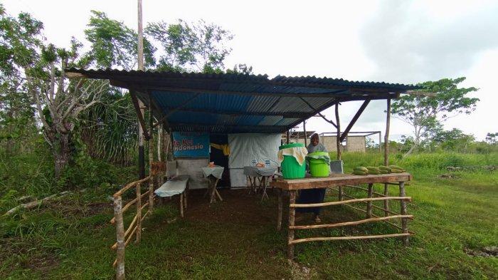 Lapak Pedagang jagung musiman mulai menjamur di sepanjang jalan Ohoi (desa) Ibra, Kecamatan Kei Kecil, Kabupaten Maluku Tenggara (Malra), Sabtu (20/1/2024).