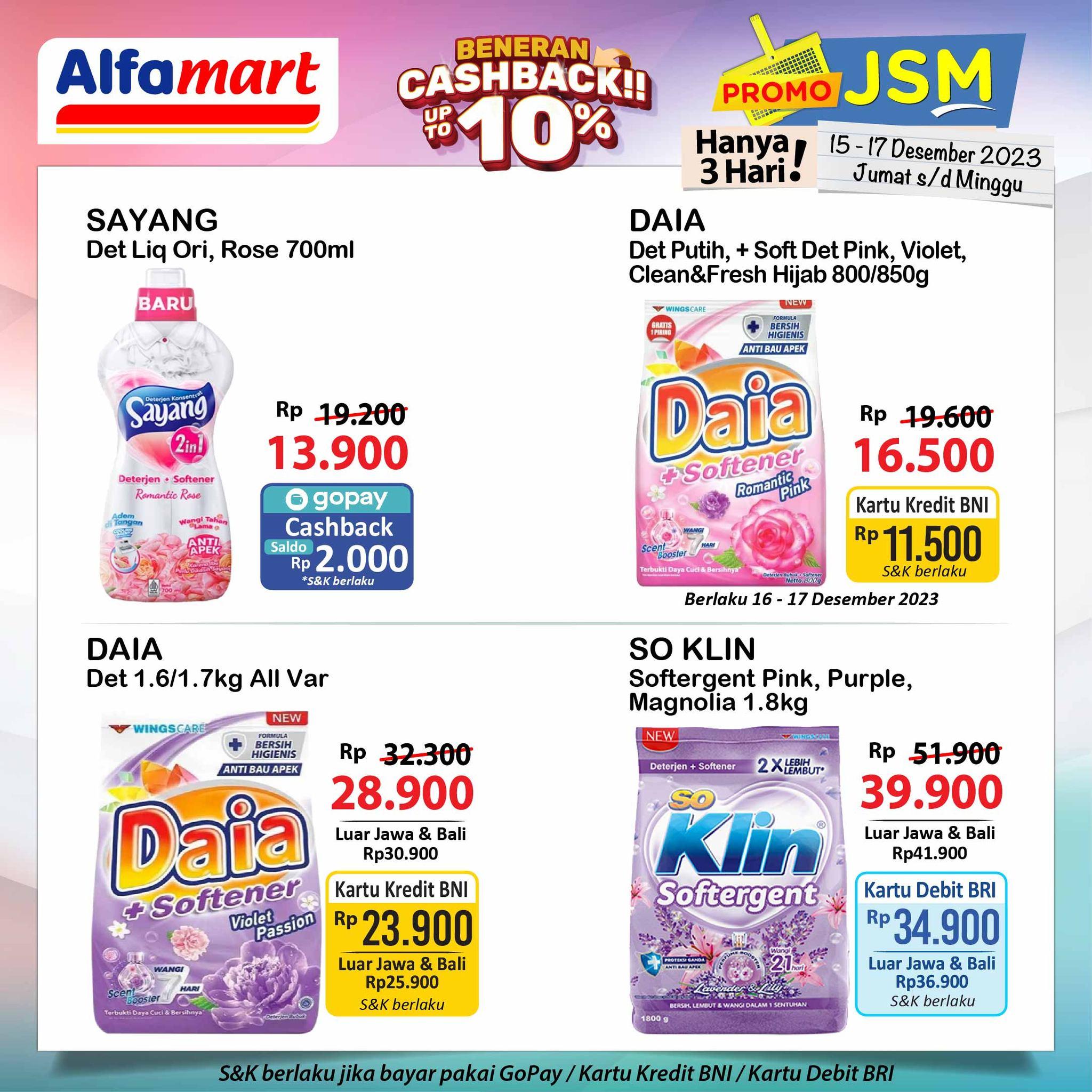 Promo JSM Alfamart 15 - 17 Desember 2023