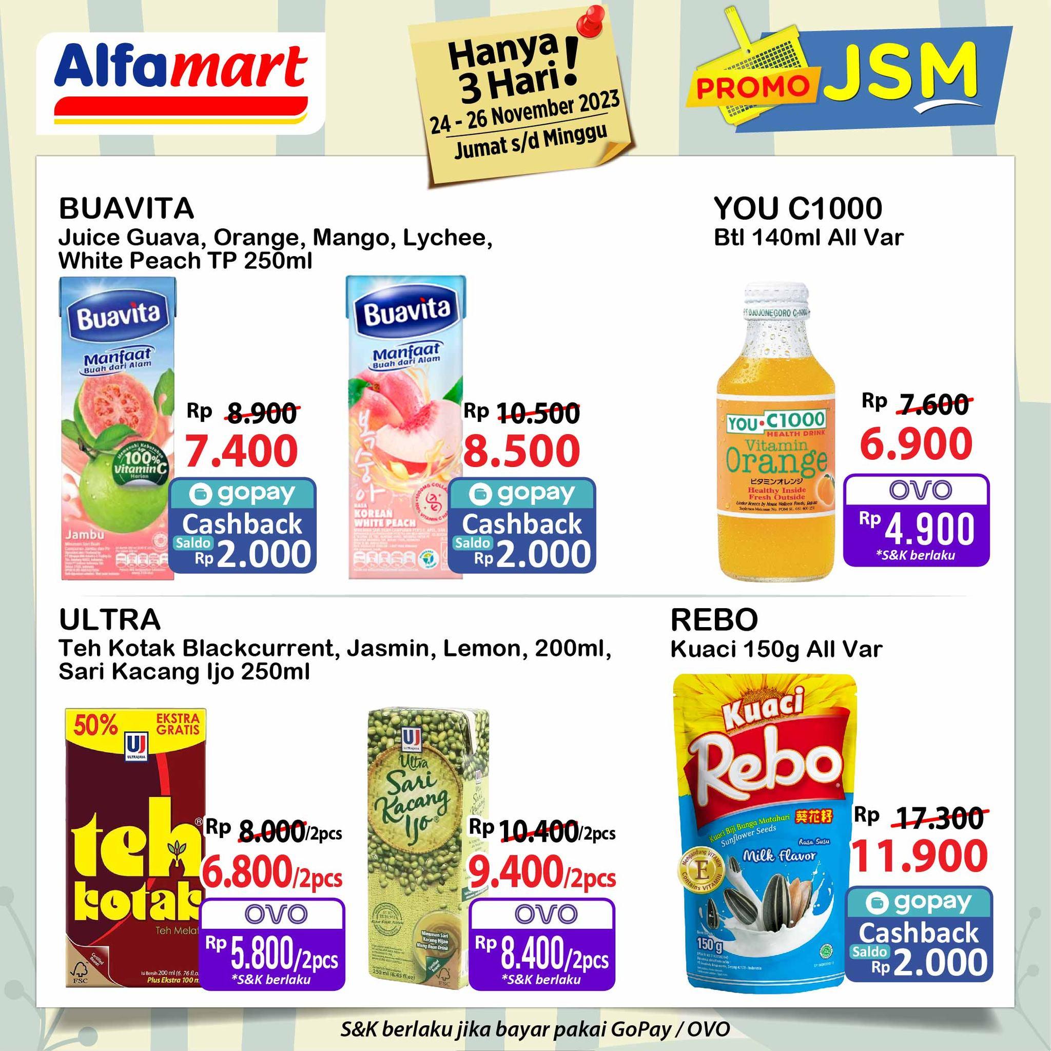 Promo JSM Alfamart 24 - 26 November 2023