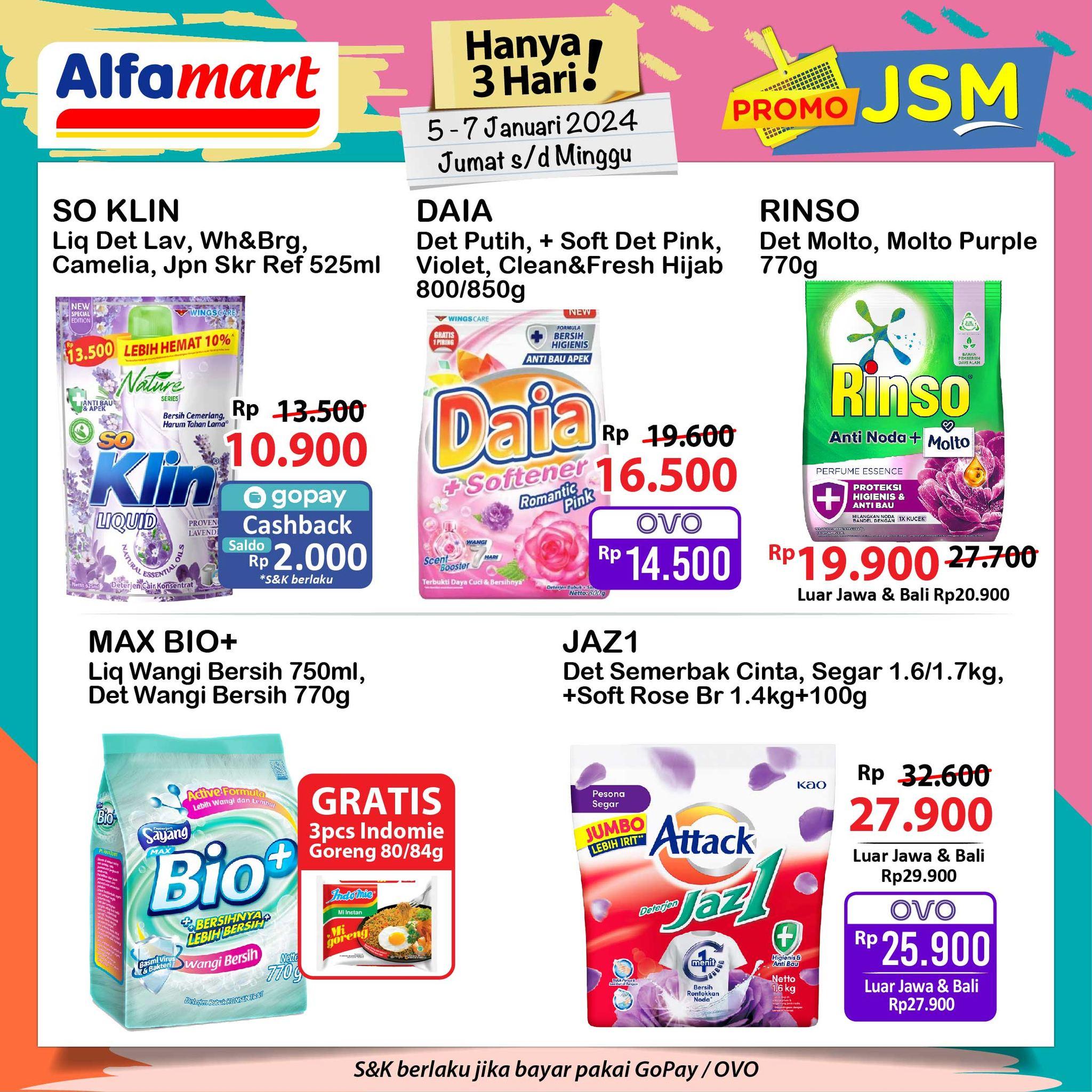 Promo JSM Alfamart 5 - 7 Januari 2024