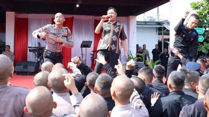 Acara panggung prajurit di halaman Mapolda Babel, Jumat (4/7/2025) pagi.