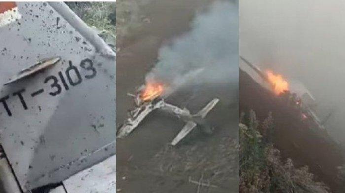 Baru saja terjadi, 2 pesawat tempur terjatuh di kawasan lereng Gunung Bromo.